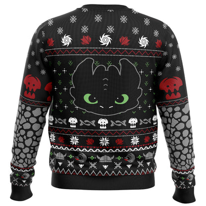 Toothless How To Train Your Dragon Ugly Christmas Sweater - WeCustomit