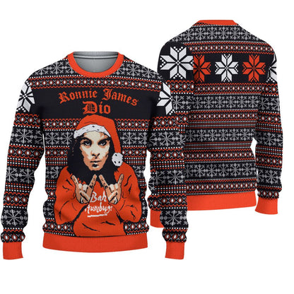 Vintage Ron.nie Ja.mes D.io Ba.h Humbug Limited Edition Christmas Ugly Christmas Sweater For Men & Women Christmas Gift Sweater PT878 - WeCustomit