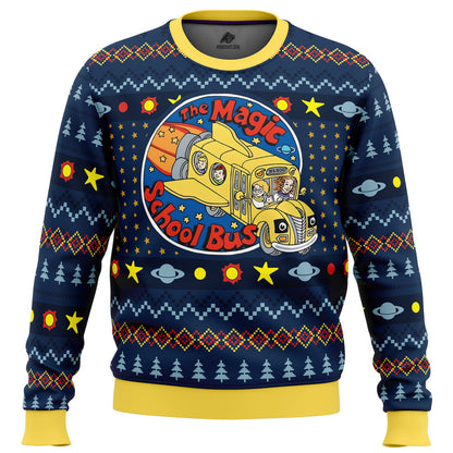 Wahoo The Magic School Bus Ugly Christmas Sweater - WeCustomit