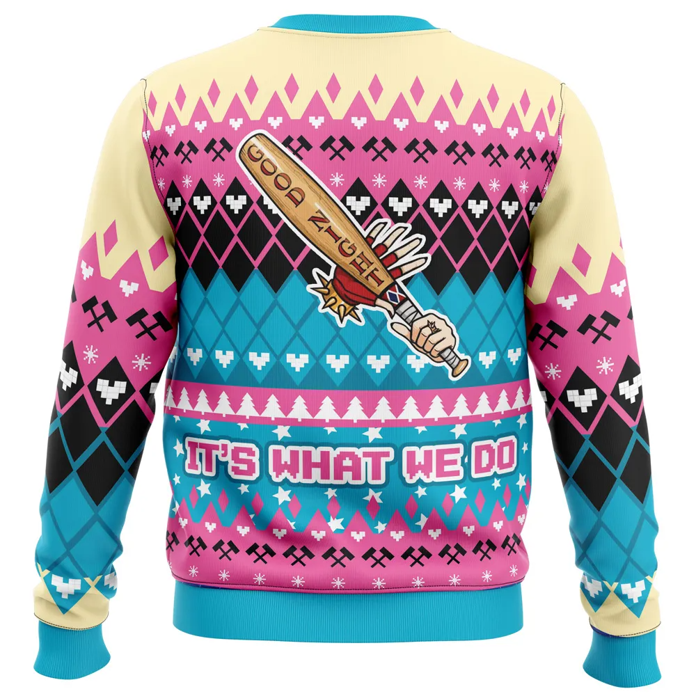 We're Bad Guys Harley Quinn DC Comics Ugly Christmas Sweater - WeCustomit