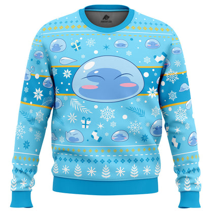 Xmas Slime That Time I Got Reincarnated as a Slime Ugly Christmas Sweater - WeCustomit
