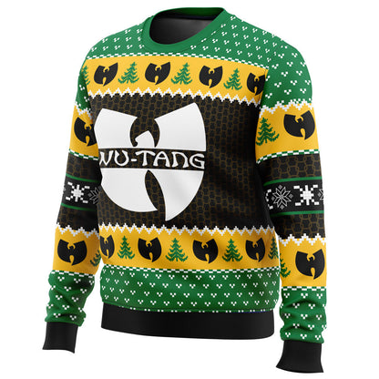 Yah It's Christmas Time Yo Wu Tang Clan Ugly Christmas Sweater - WeCustomit
